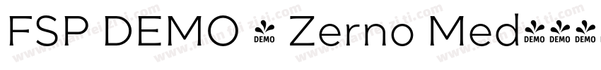 FSP DEMO - Zerno Med字体转换